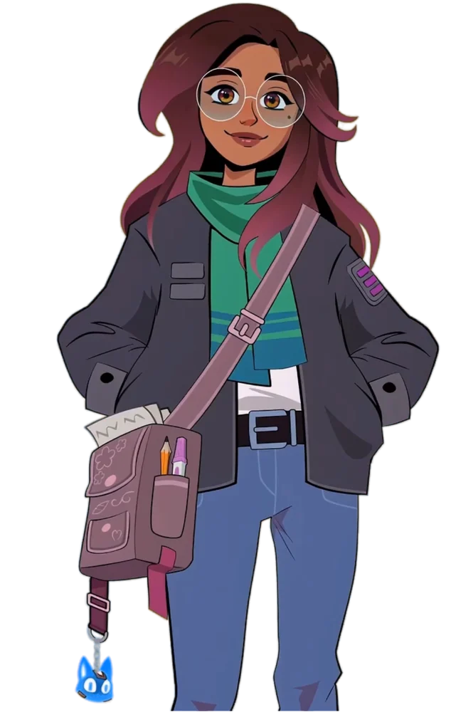 Amira, waving
