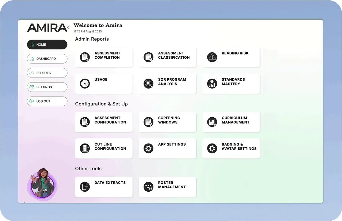 Amira reading assessment report example
